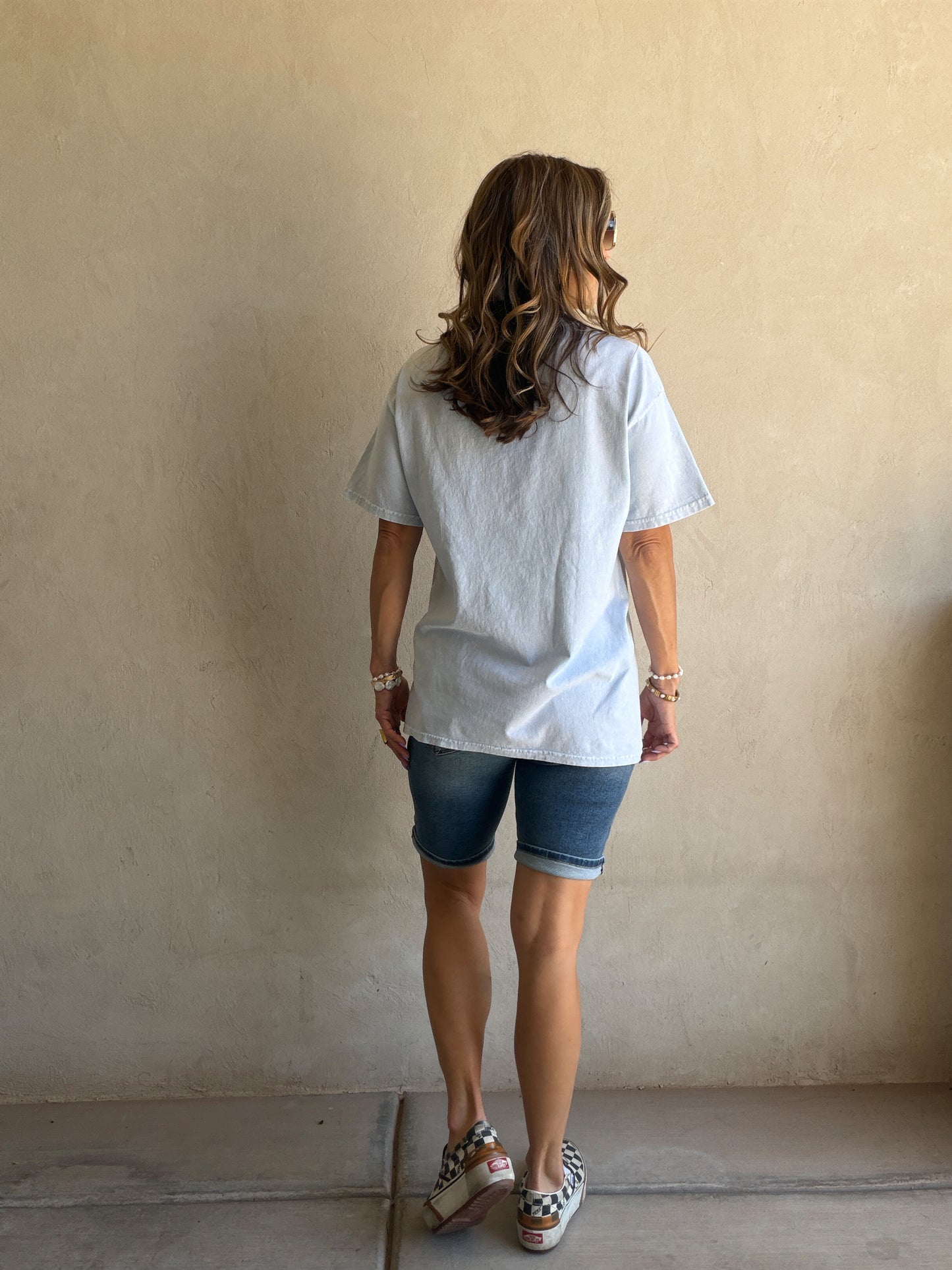 America 1776 Home of the Brave Tee in Light Blue