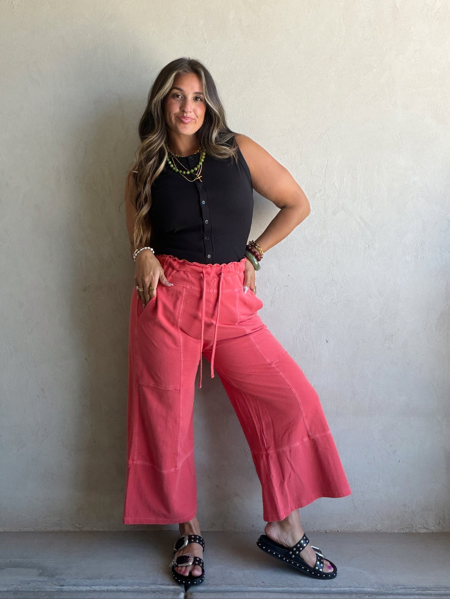 Sandy Pants in Red