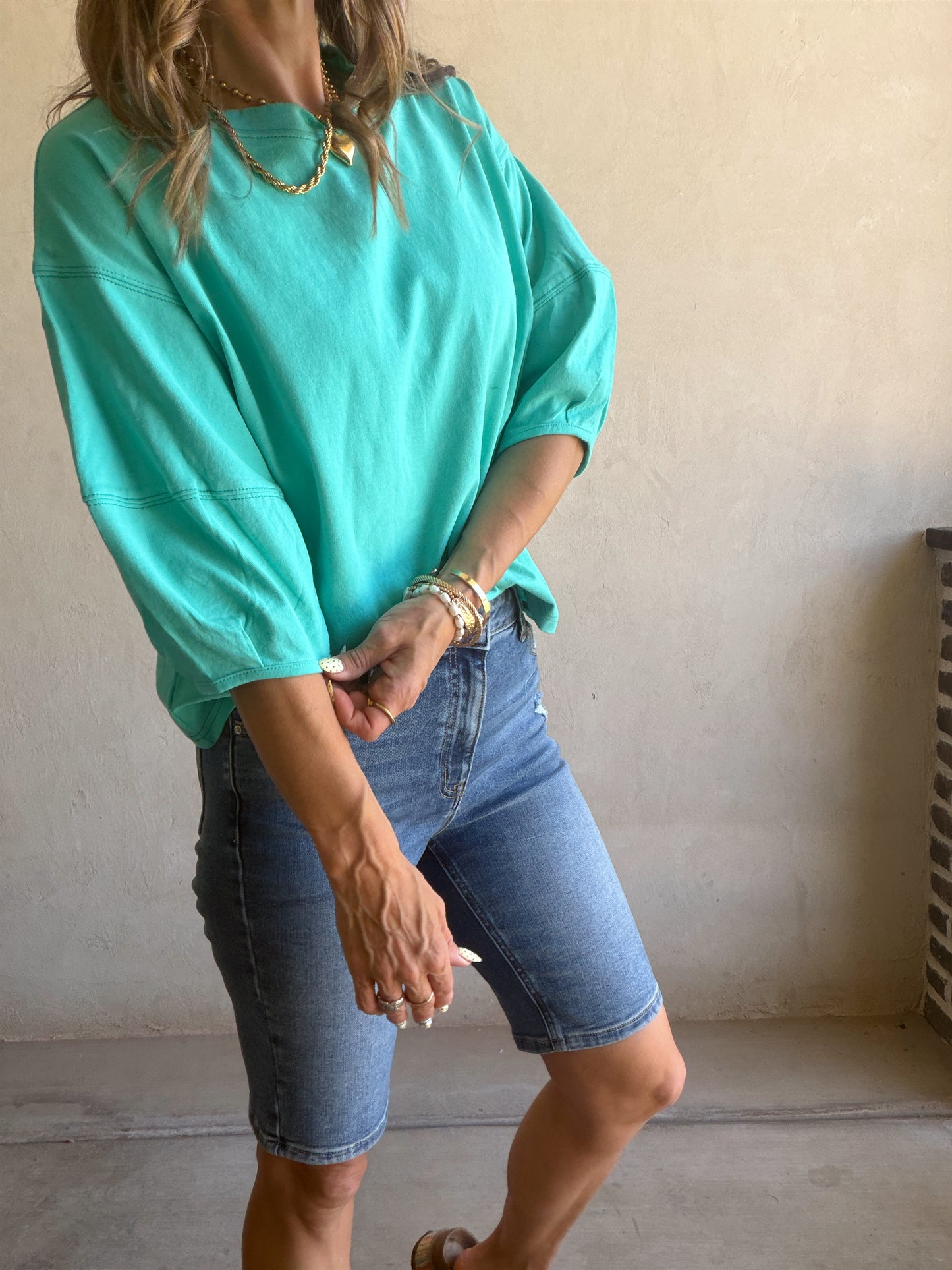 Jenelle Top in Teal