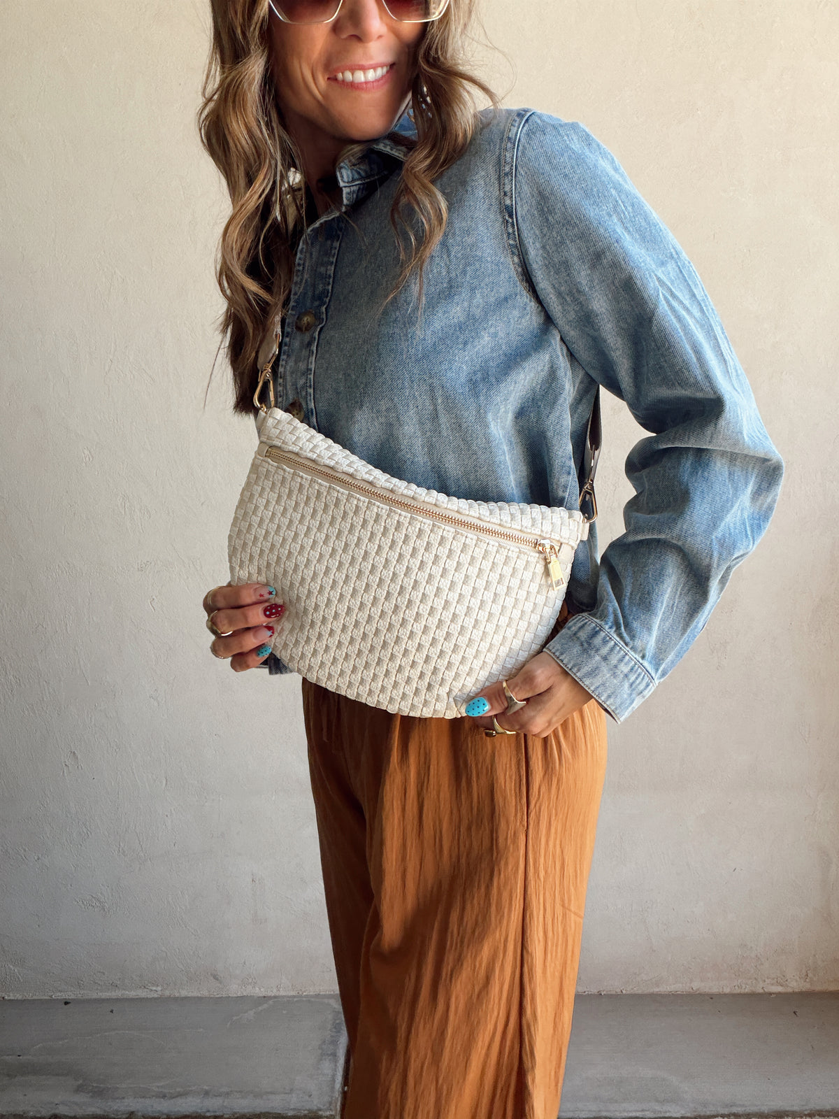 Betty Crossbody Bag in Cream