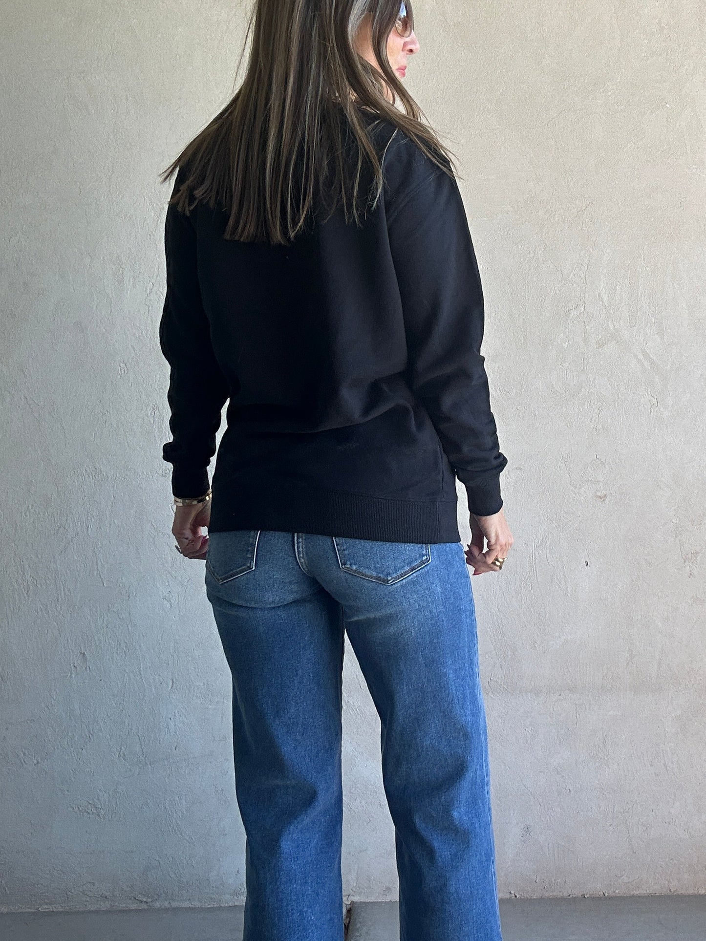 Santa Midnight Ryder Sweatshirt in Black