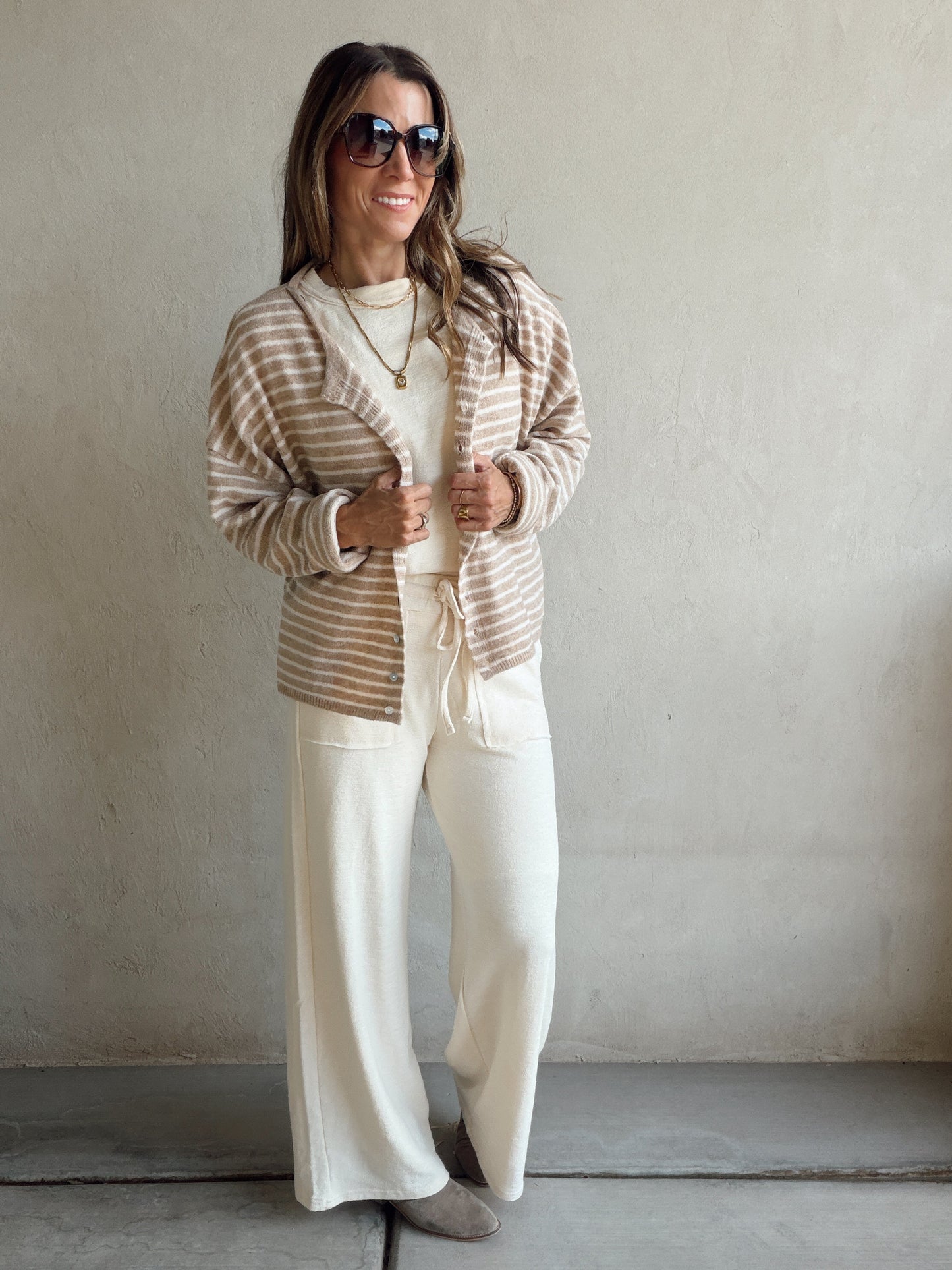 Bridget Cardigan in Light Mocha