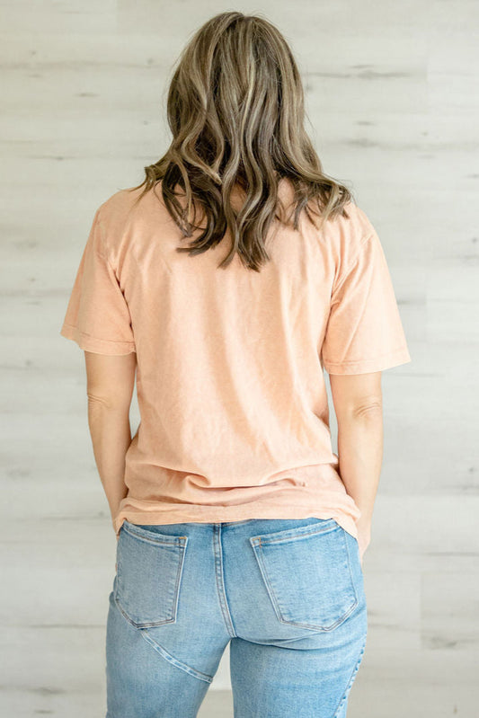 Faith Can Move Mountains Tee in Mineral Wash Rust
