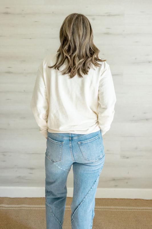 Desert Vibes Sweatshirt in Cream