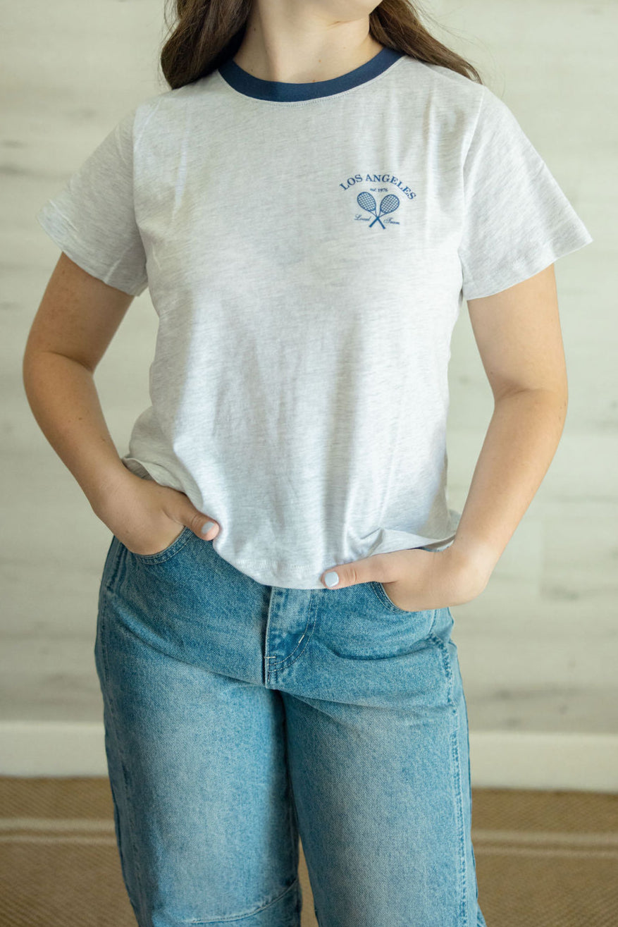 Los Angeles Tee in Gray