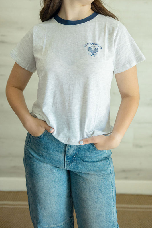 Los Angeles Tee in Gray