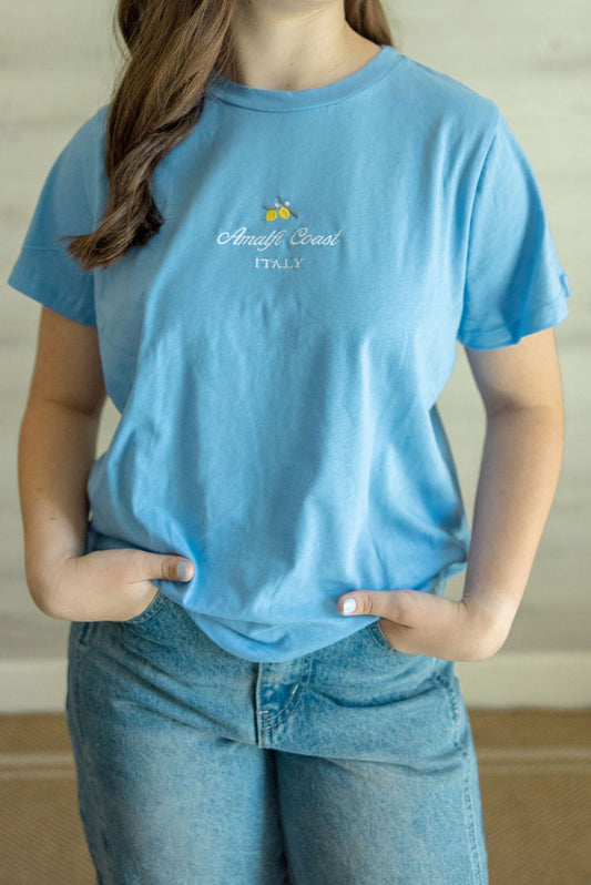 Amalfi Coast Tee in Blue