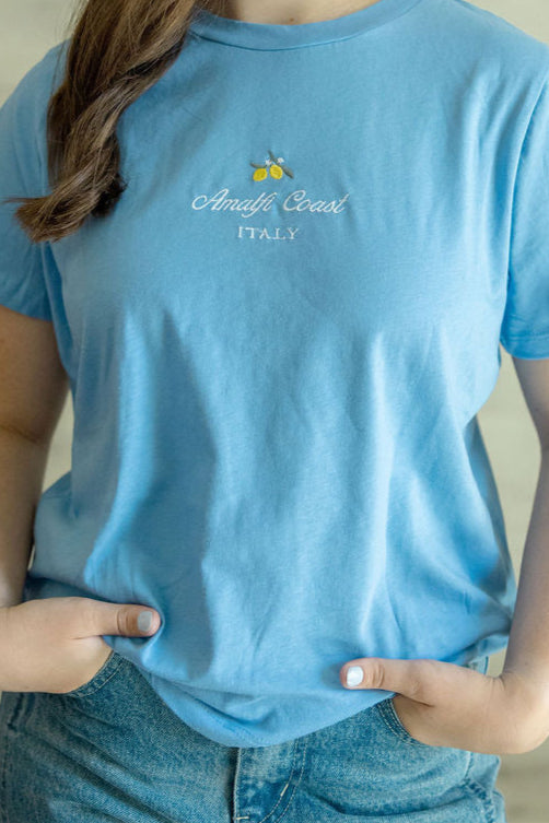 Amalfi Coast Tee in Blue