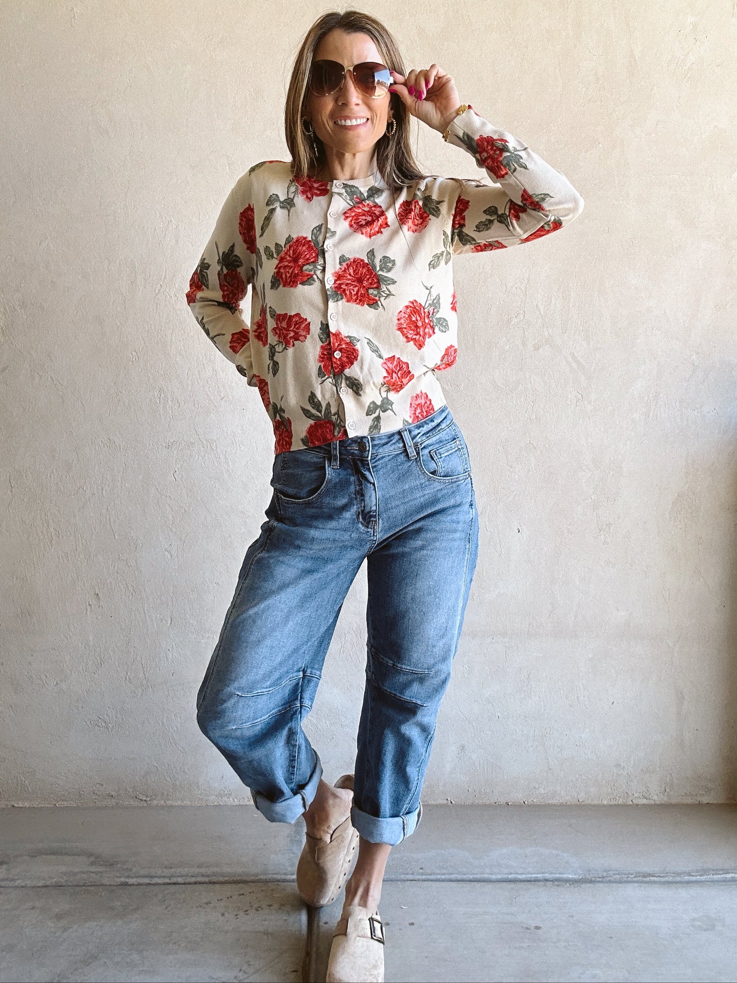 Sharissa Rose Cardigan in Cream