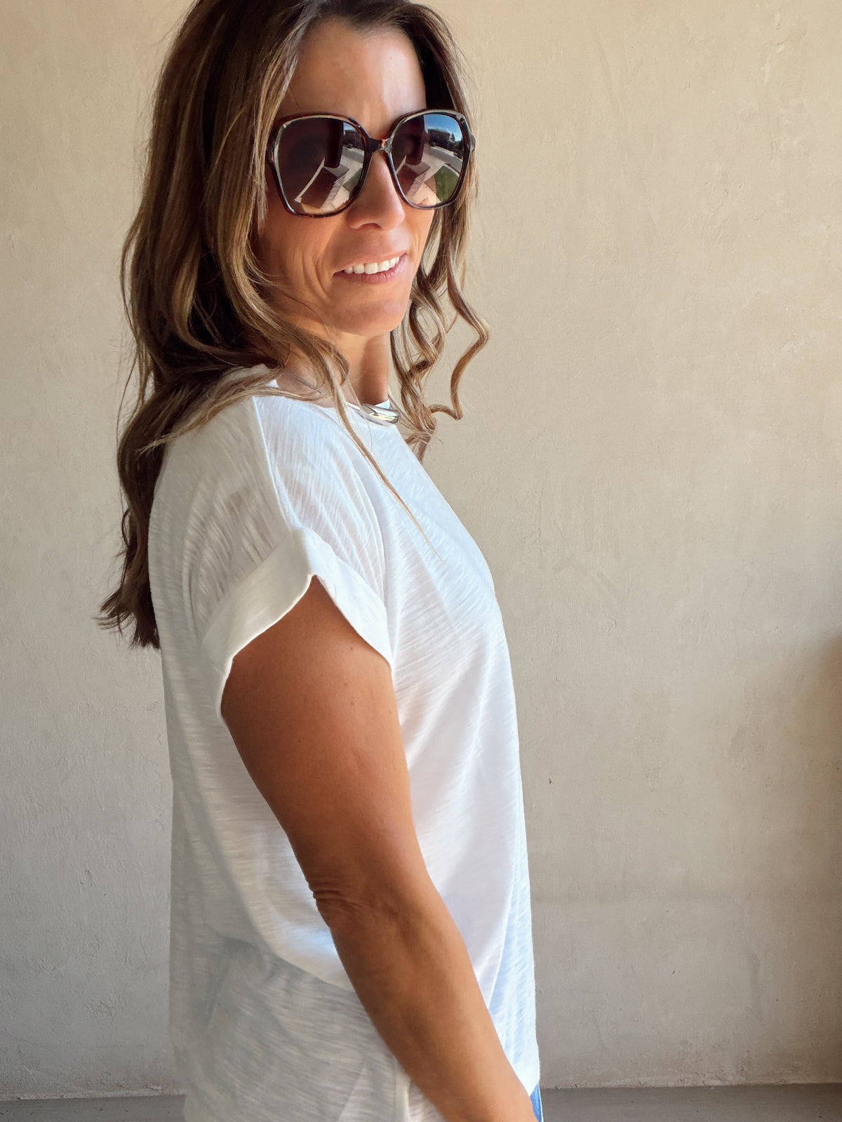 Lindsay Knit Top in White