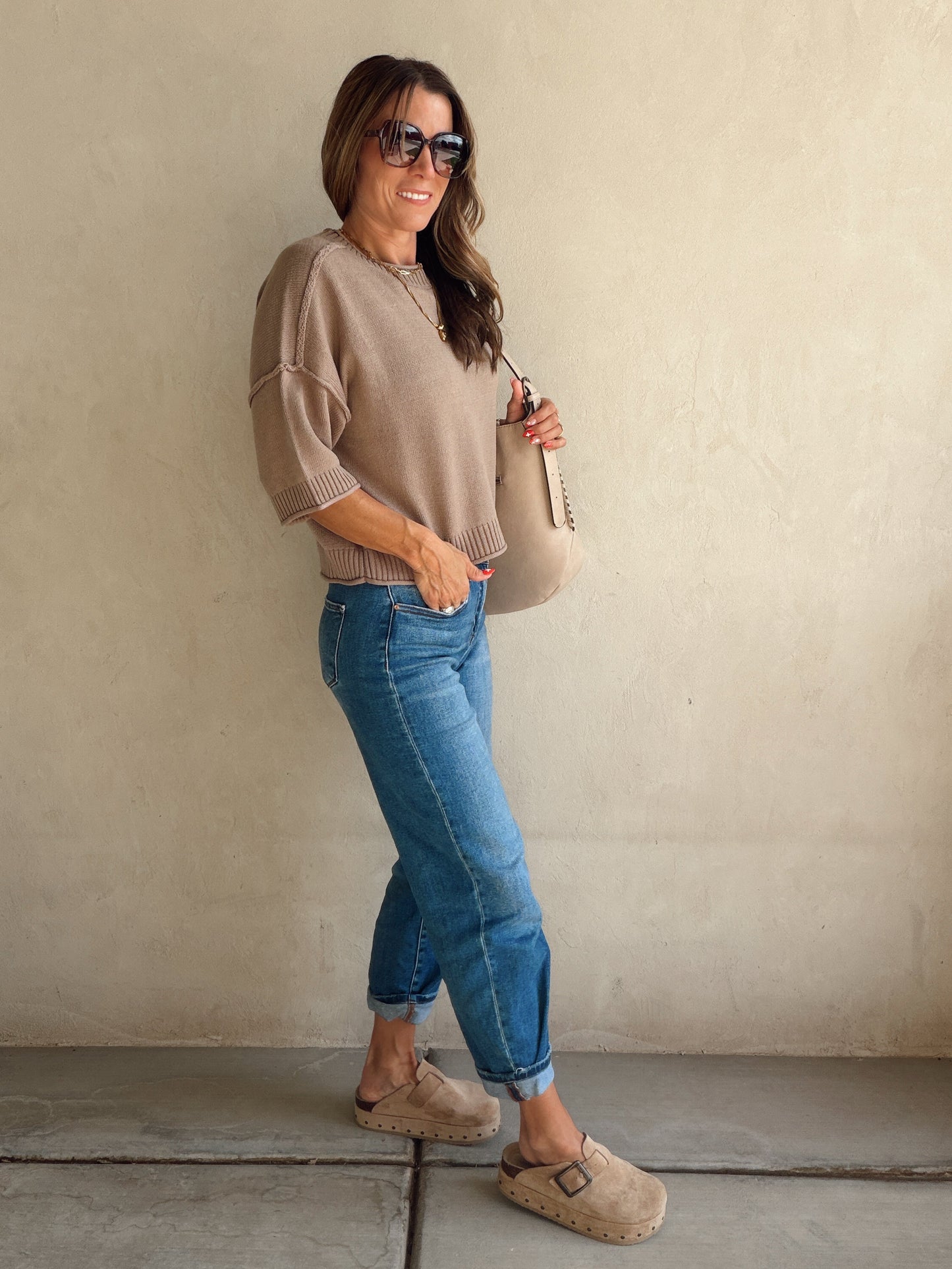 Annie Sweater in Taupe