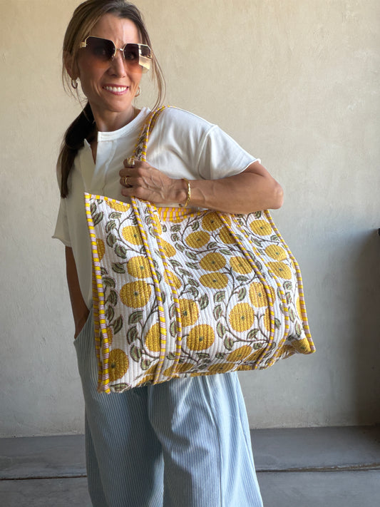 Steph Quilted Tote Bag