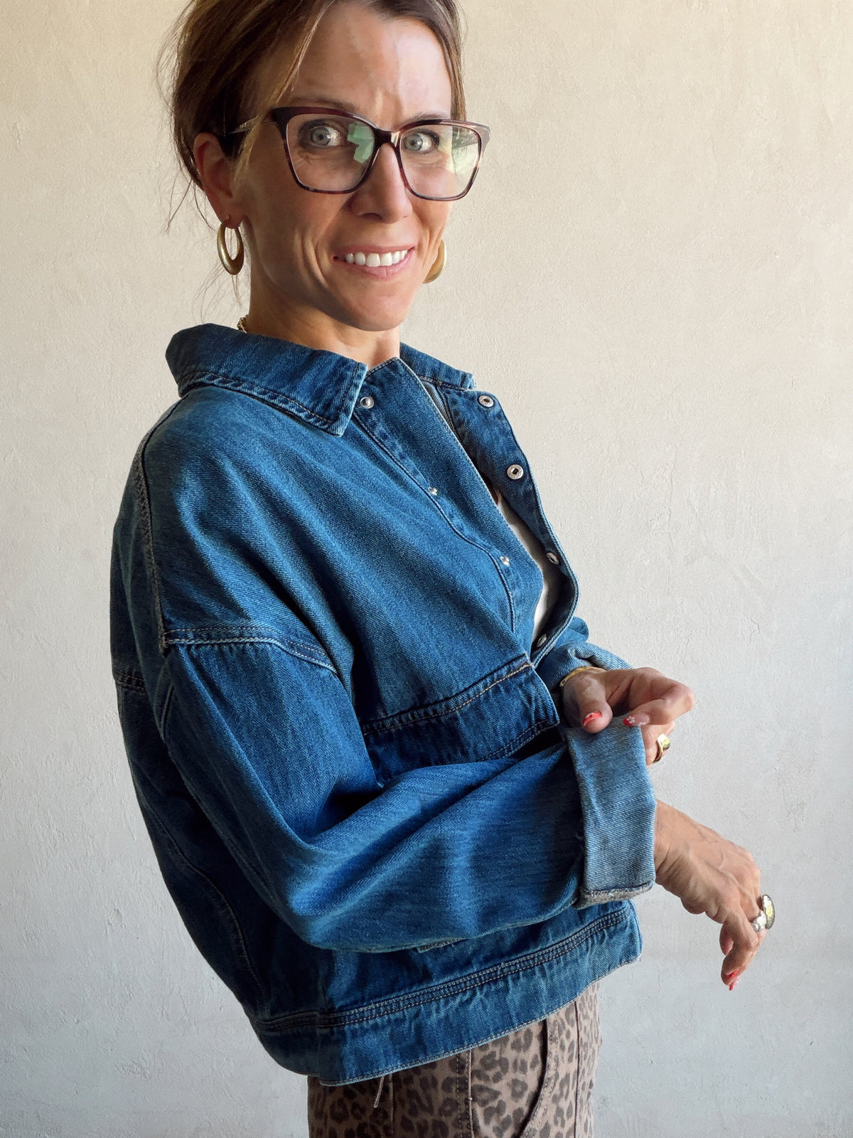 Dani Denim Jacket in Medium Denim