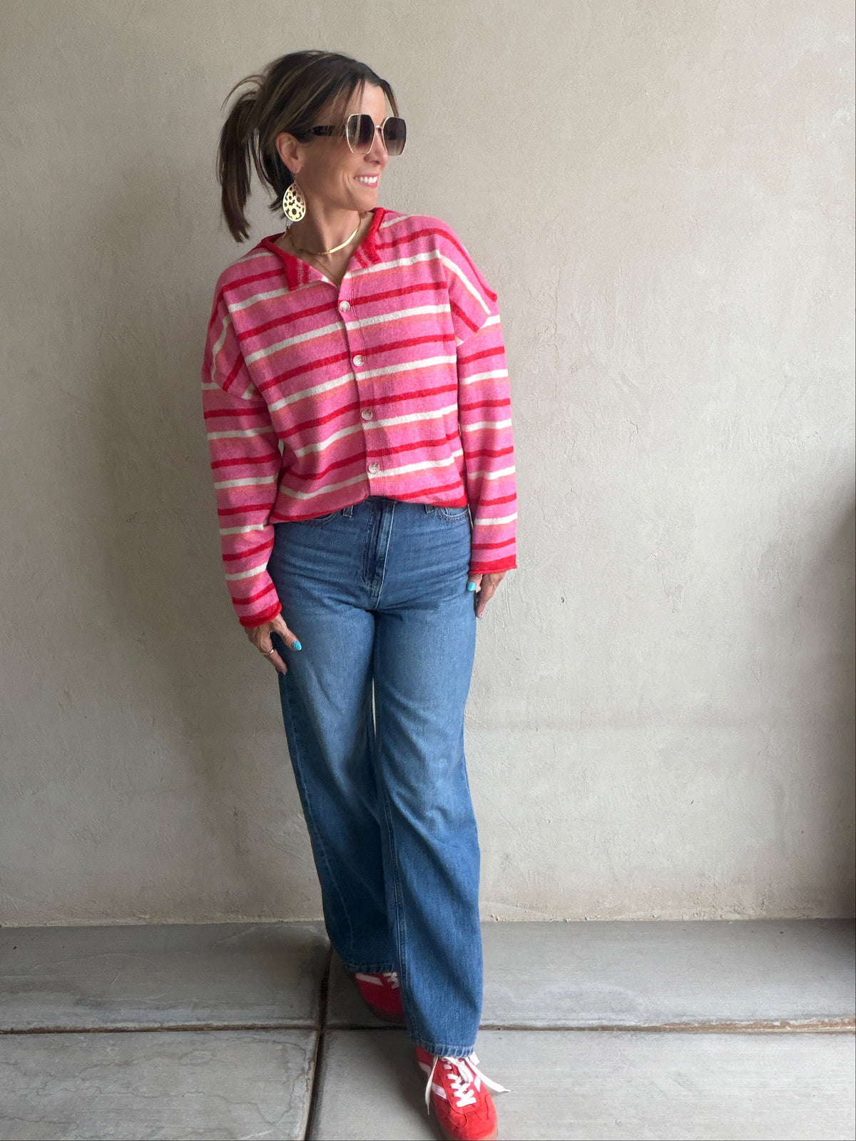Bridget Cardigan in Pink