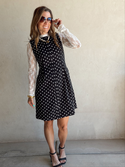 Liza Mesh Lace Top in White