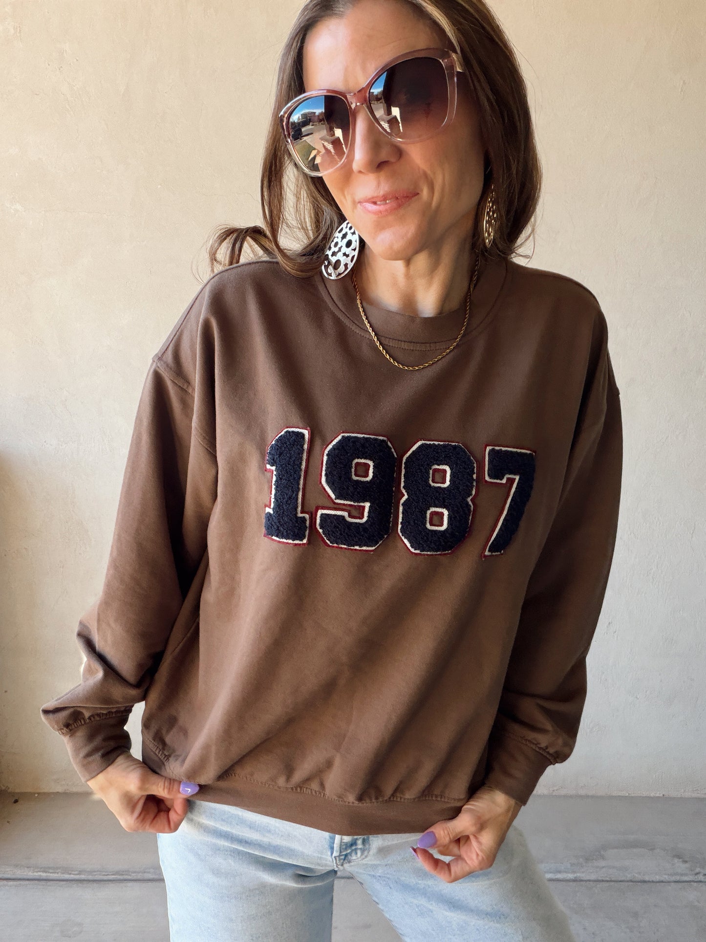 1987 Sweatshirt in Chocolate