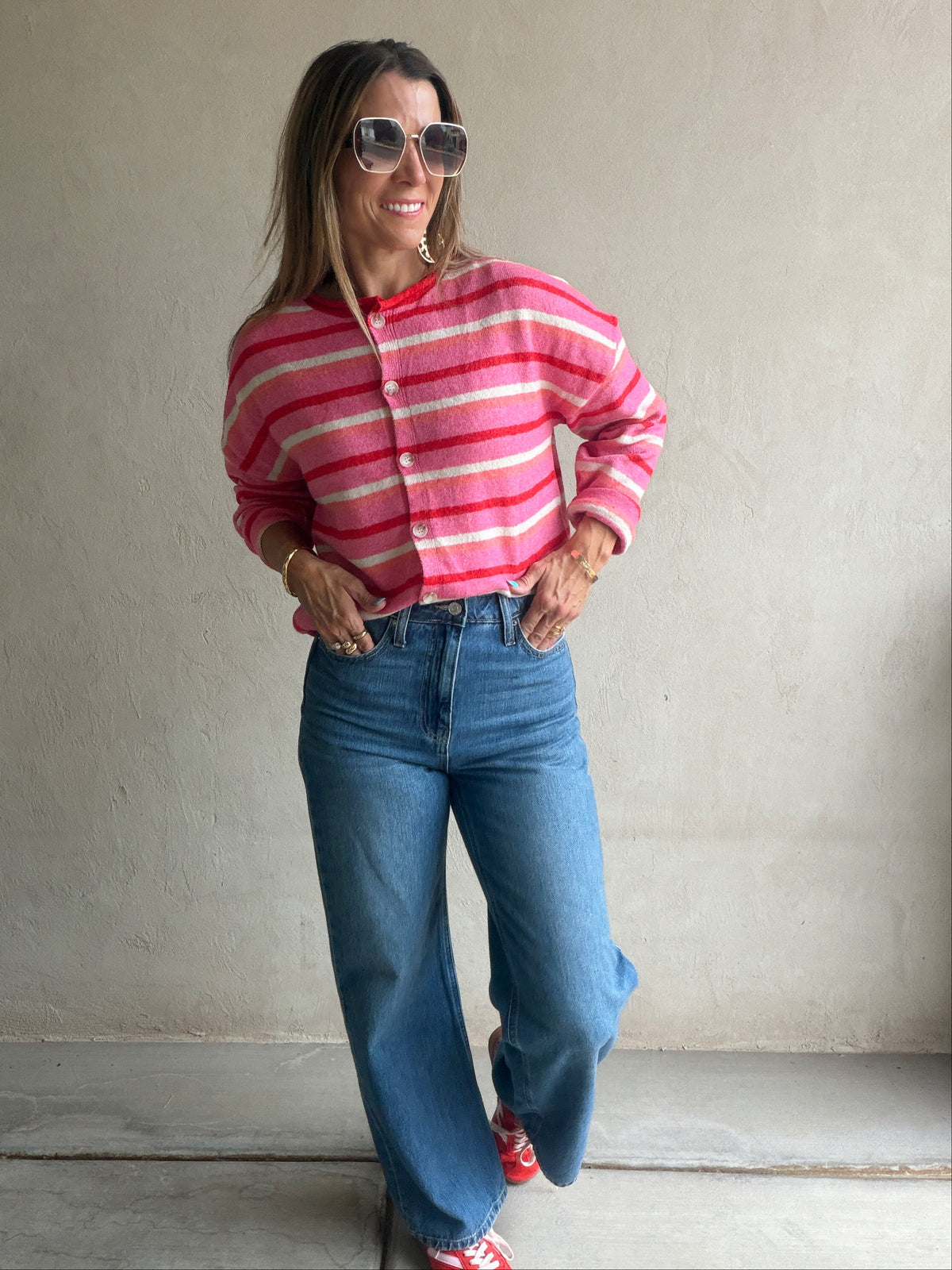 Bridget Cardigan in Pink