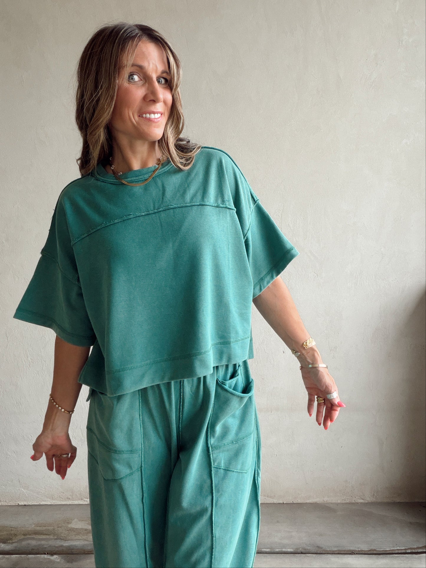 Clara Set in Teal
