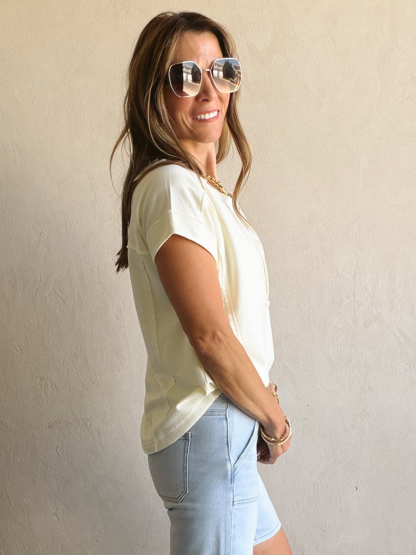 Kenna Henley in Cream