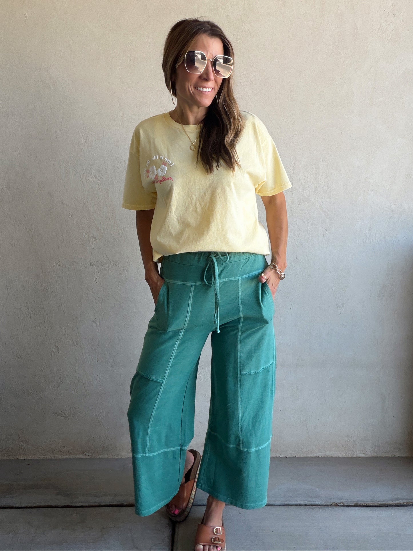 Sandy Pants in Teal