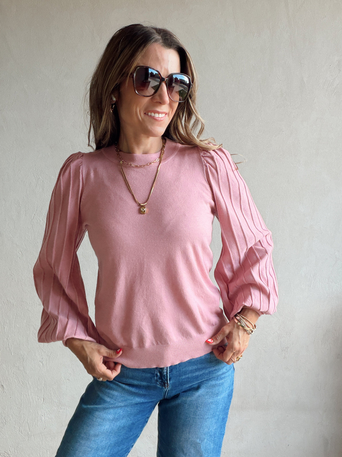 Michelle Sweater in Mauve