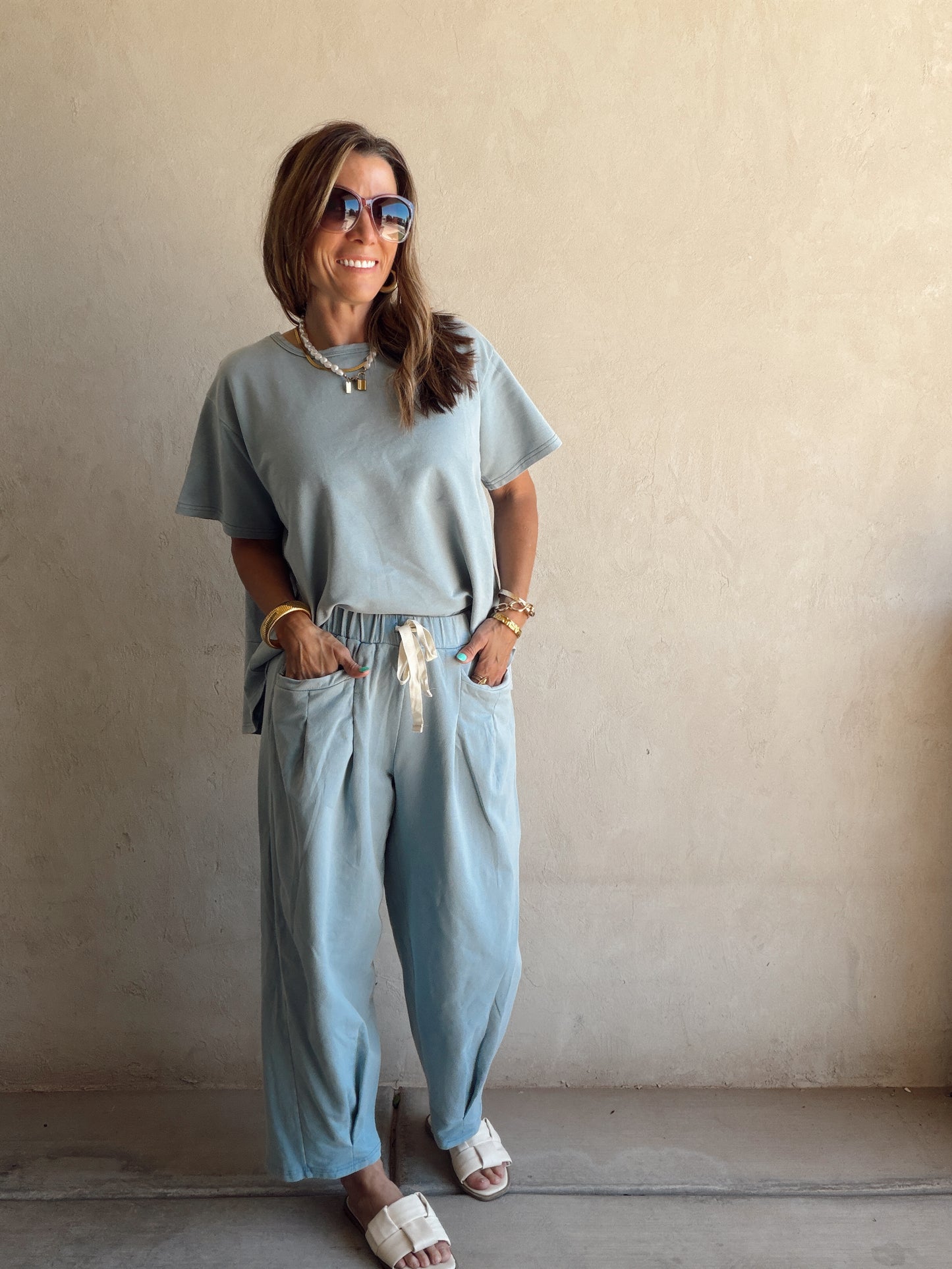 Kenna Set in Dusty Blue