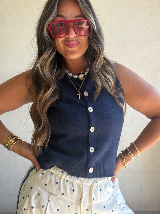 Amanda Vest in Navy