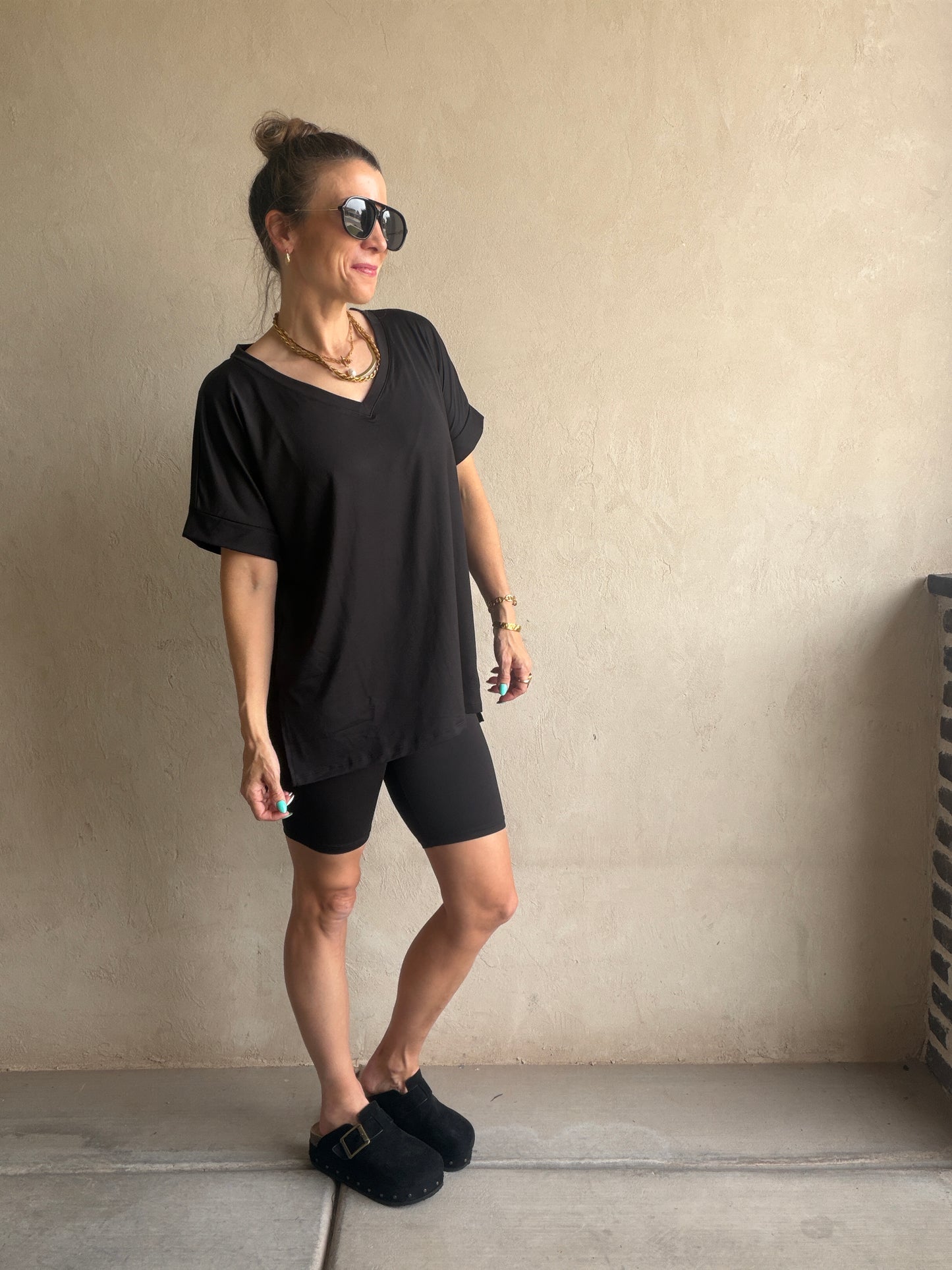 Jillian Heavenly Biker Set in Black