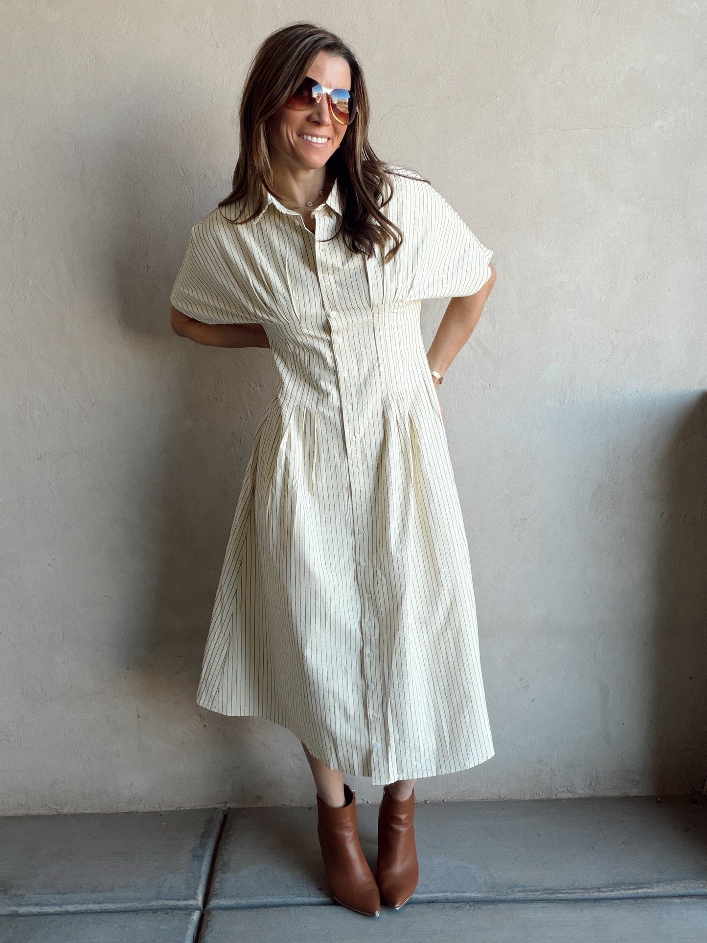 Layna Dress in Butter