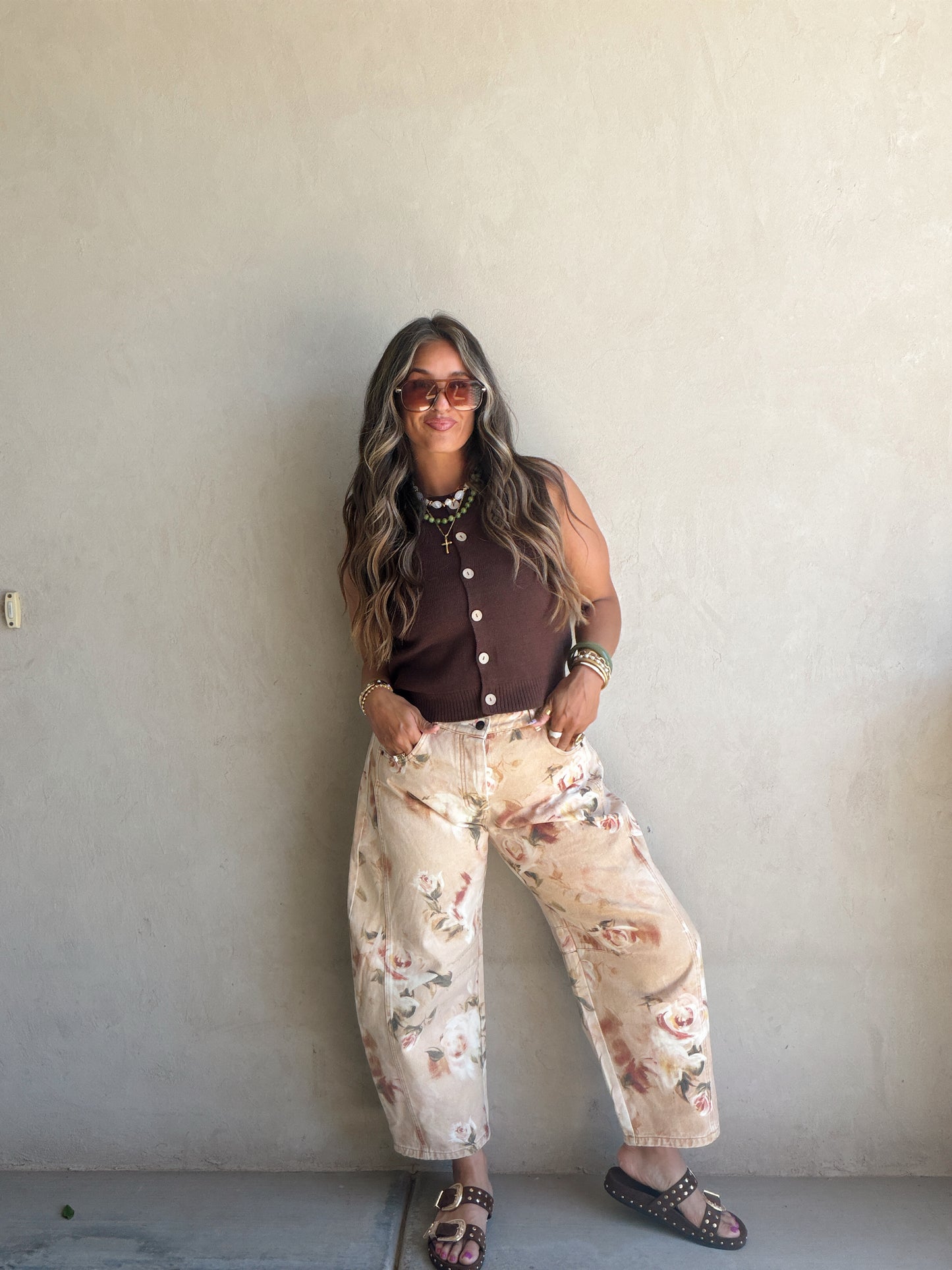 Vera Floral Barrel Jeans