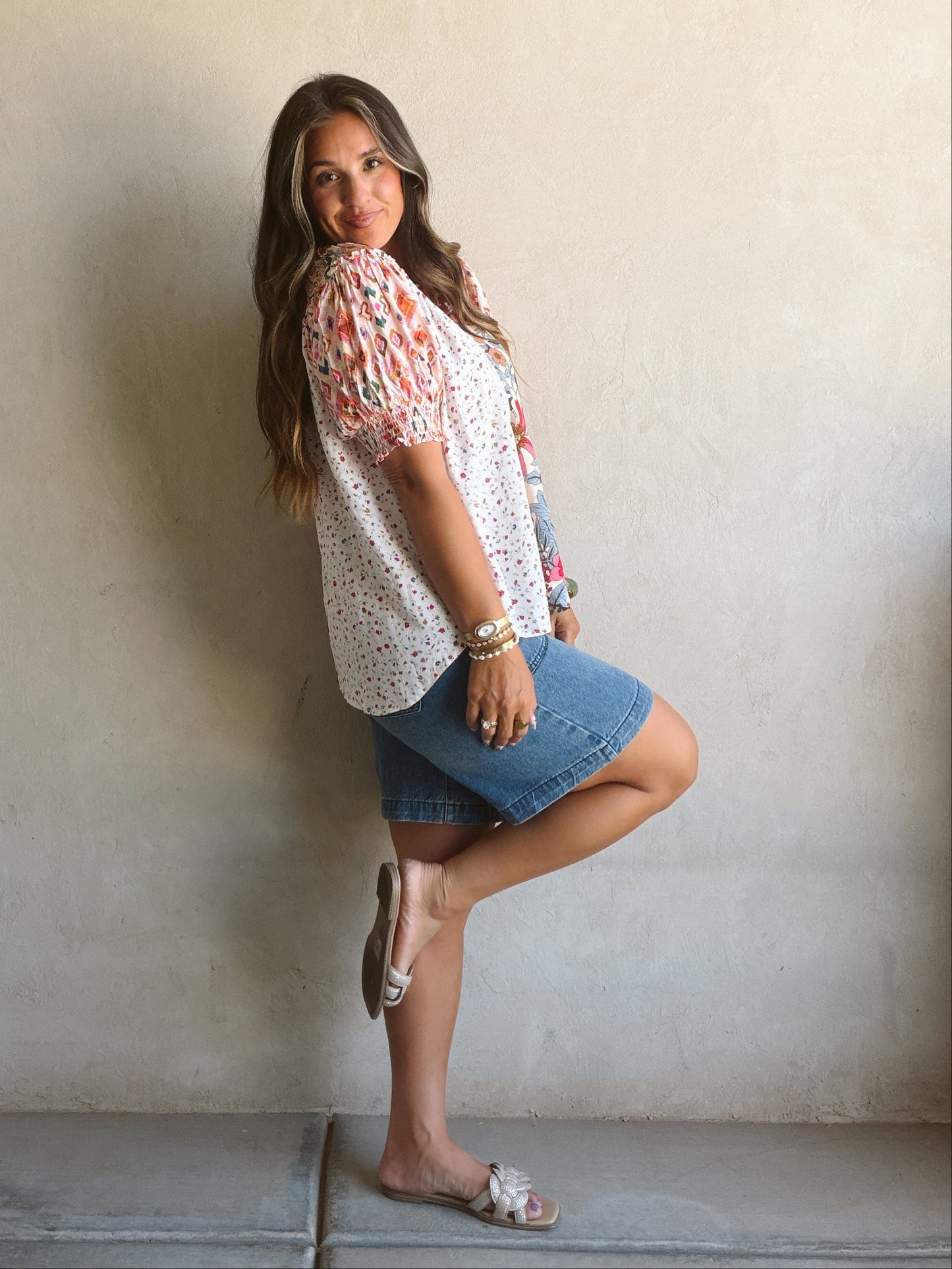 Finley Floral Top in Multi