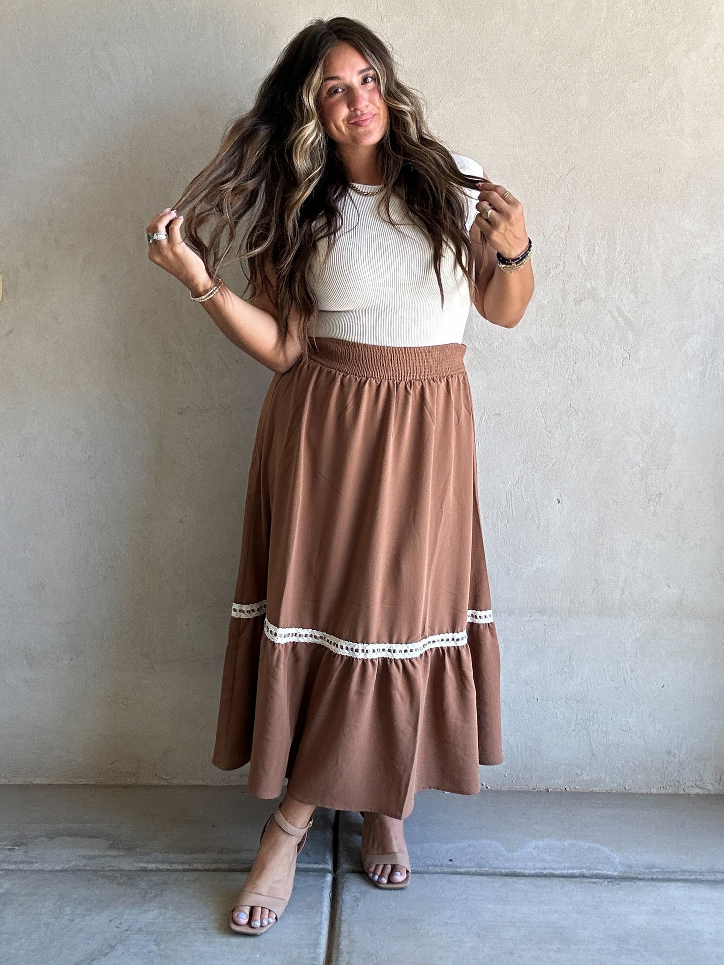 Brandy Skirt in Chocolate