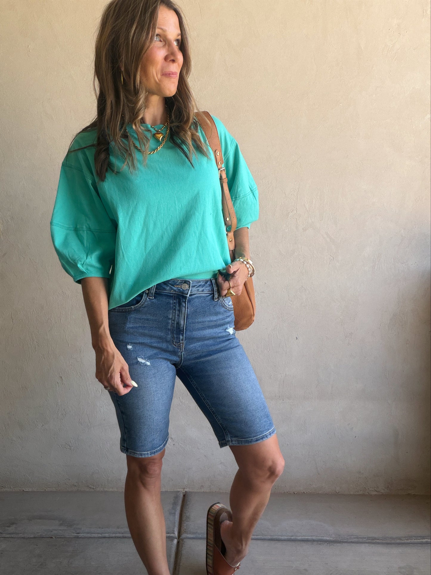 Jenelle Top in Teal