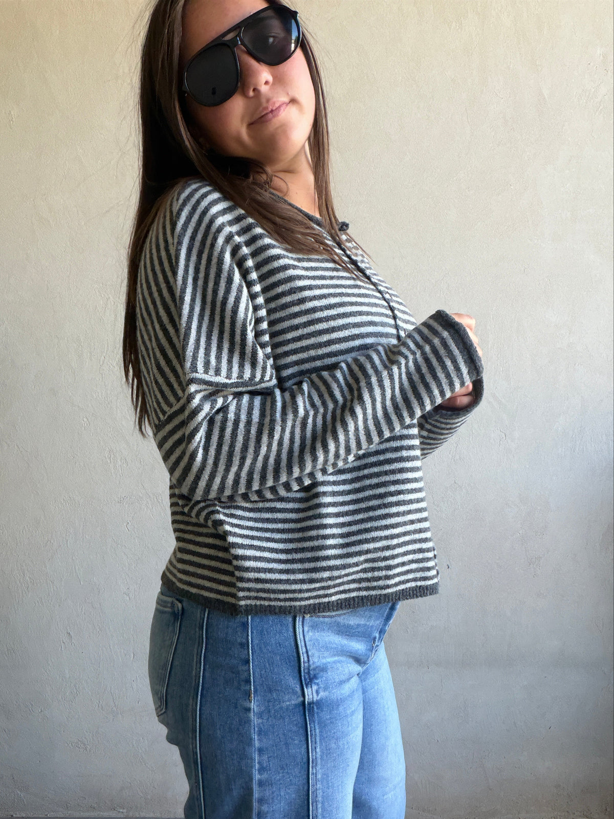 Bridget Cardigan in Charcoal