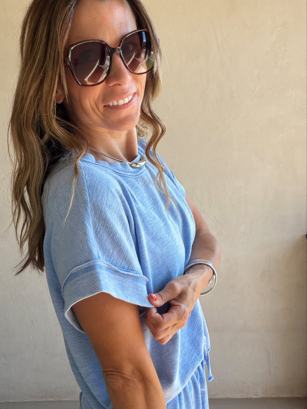Vanessa Set in Cornflower Blue