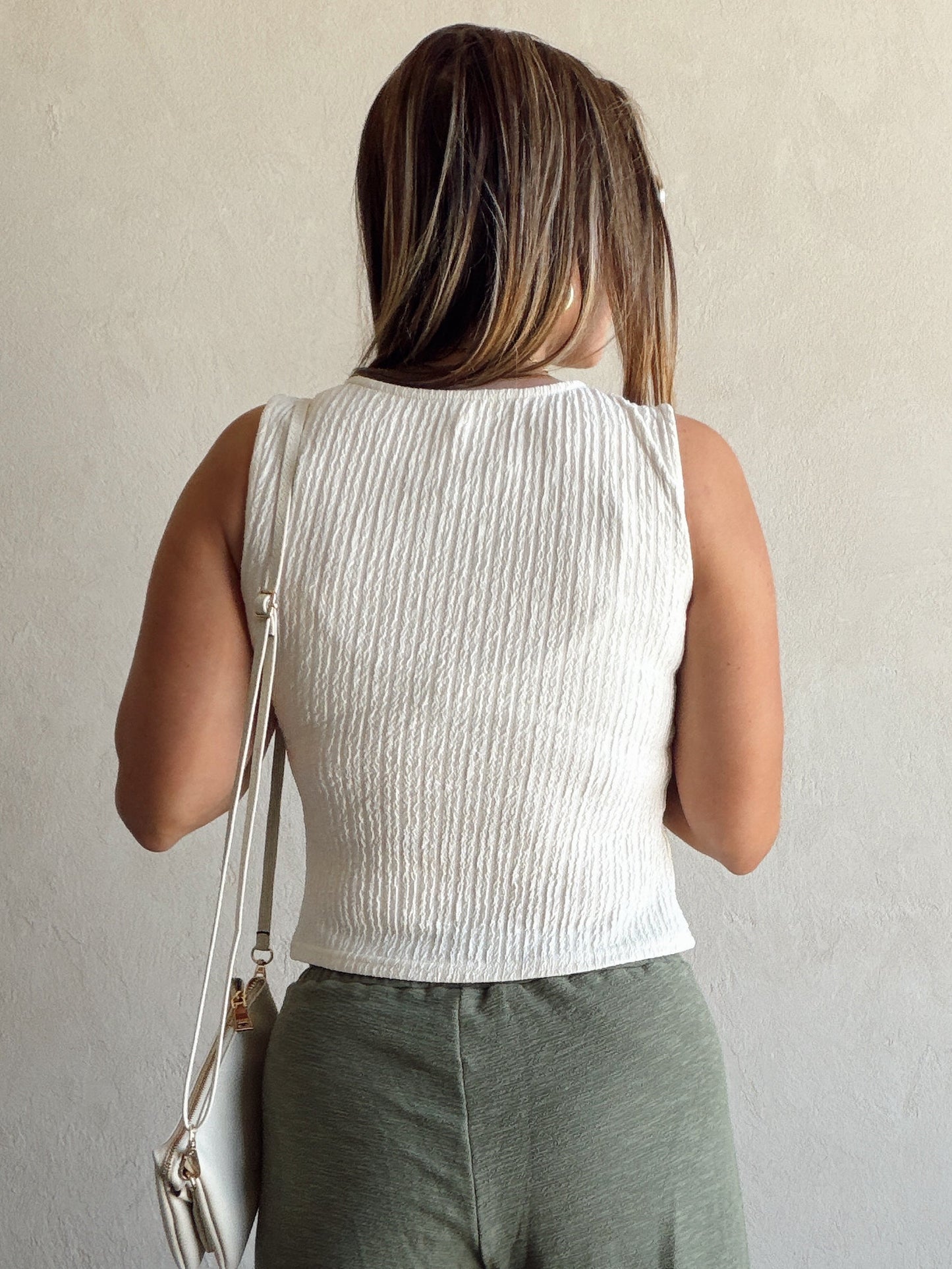 Serafina Tank in Cream