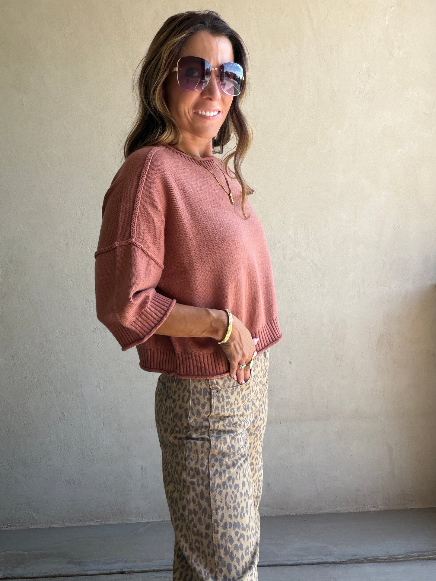 Becca Leopard Barrel Pants