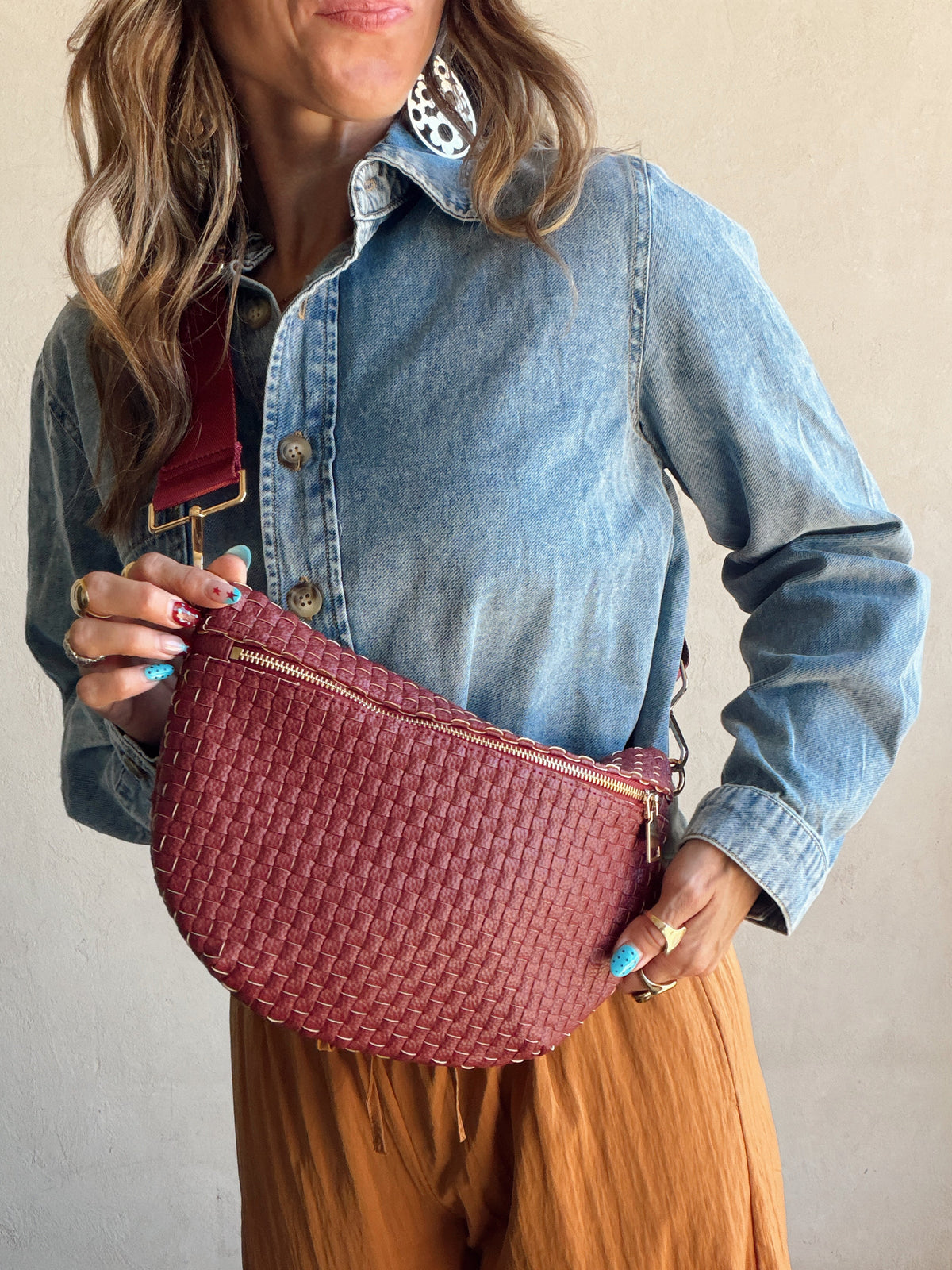 Betty Crossbody Bag in Raspberry