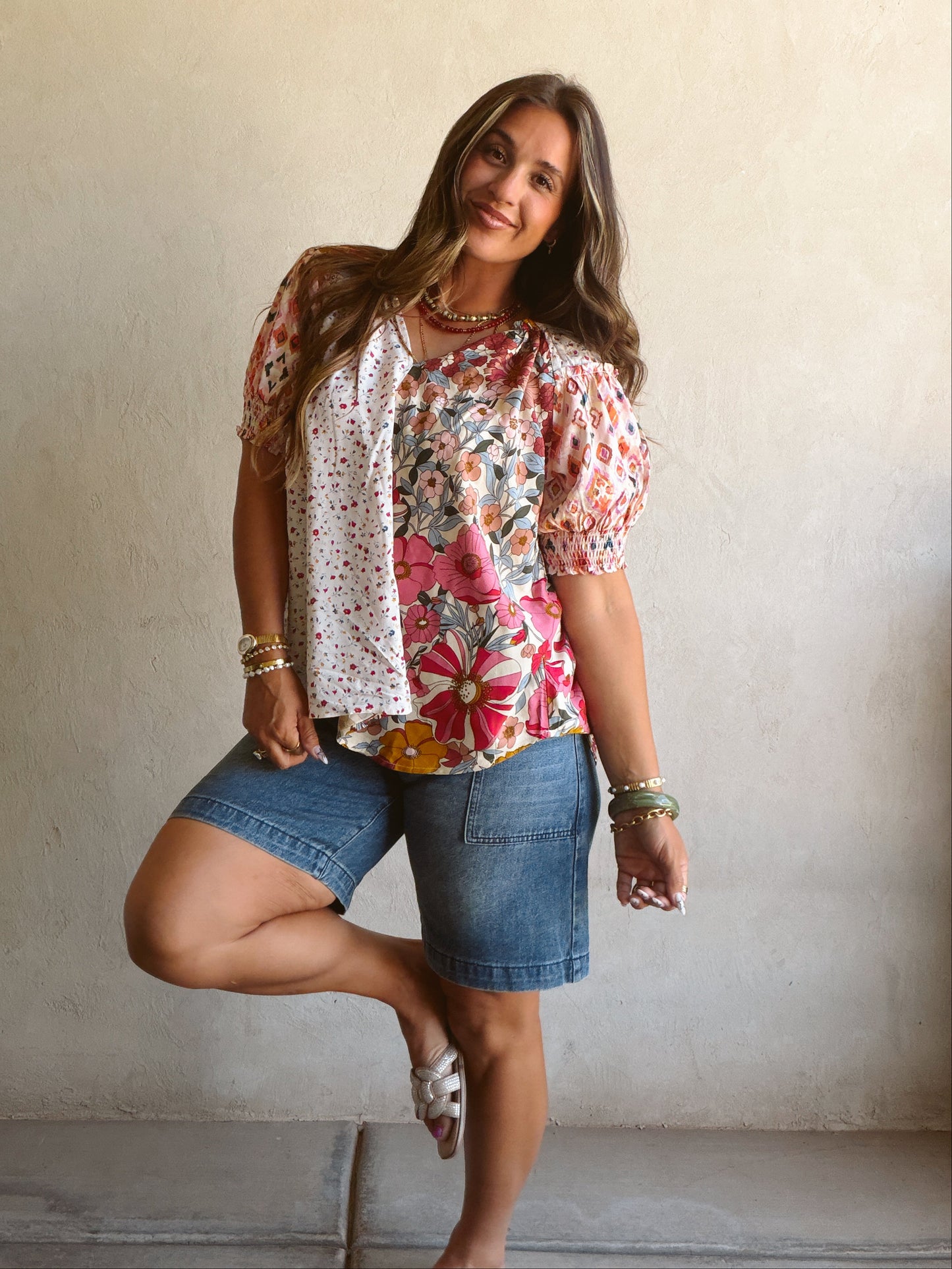 Finley Floral Top in Multi