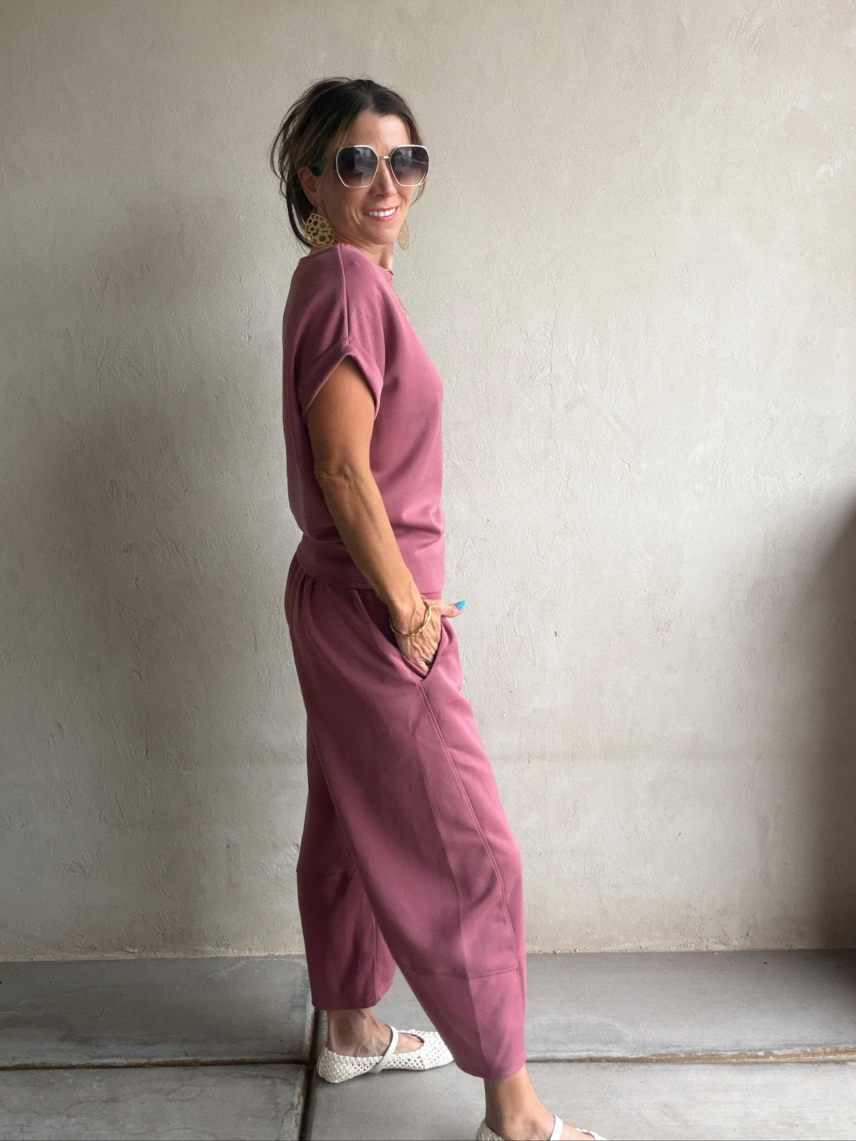 Keri Set in Dusty Rose