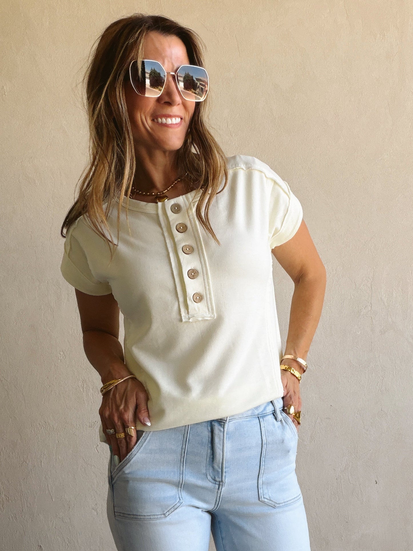 Kenna Henley in Cream