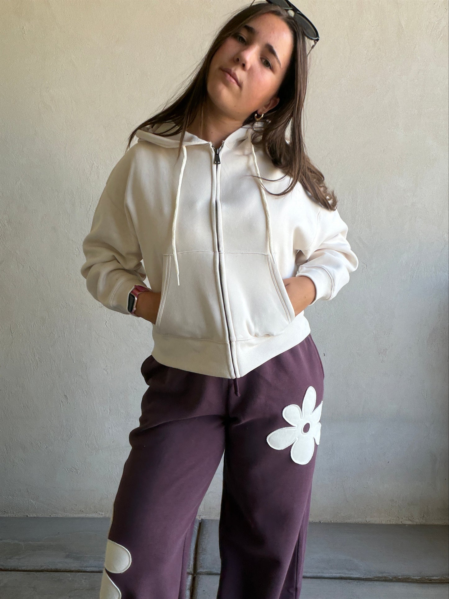 Lauren Midi Hoodie in Cream