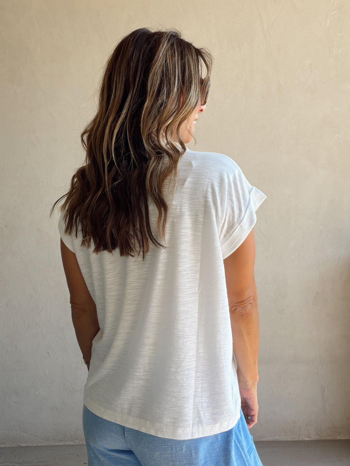 Lindsay Knit Top in White