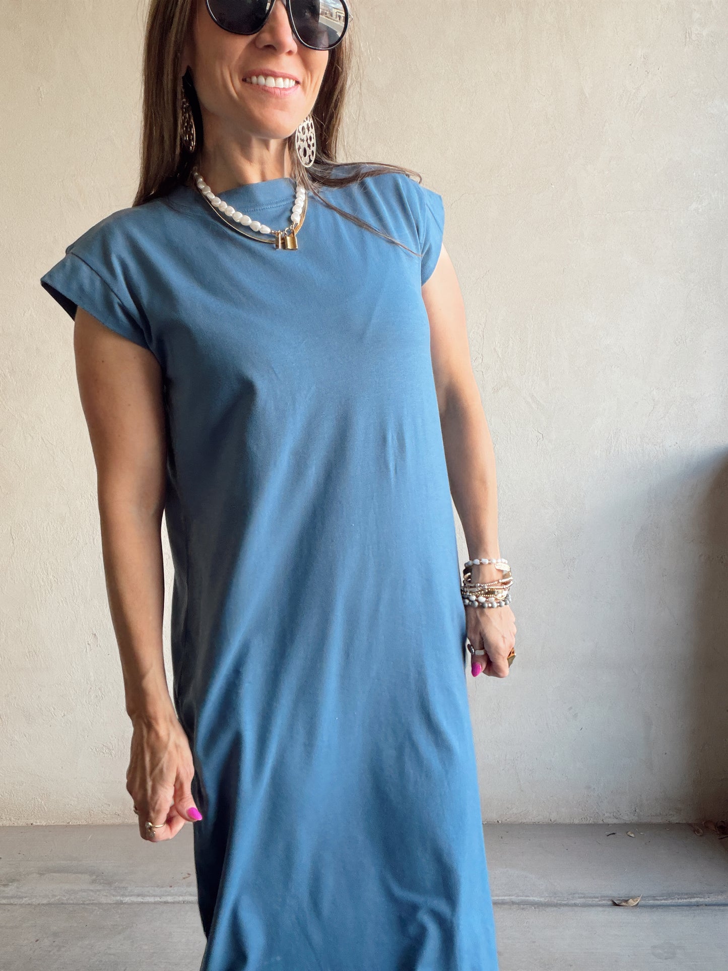 Mindi Dress in Blue