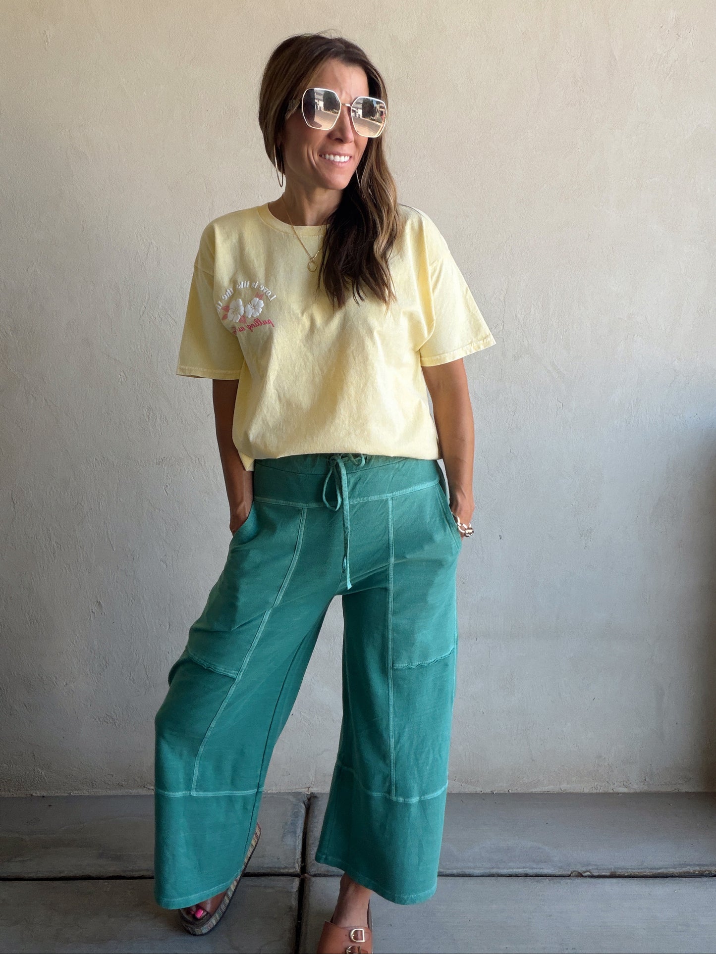 Sandy Pants in Teal
