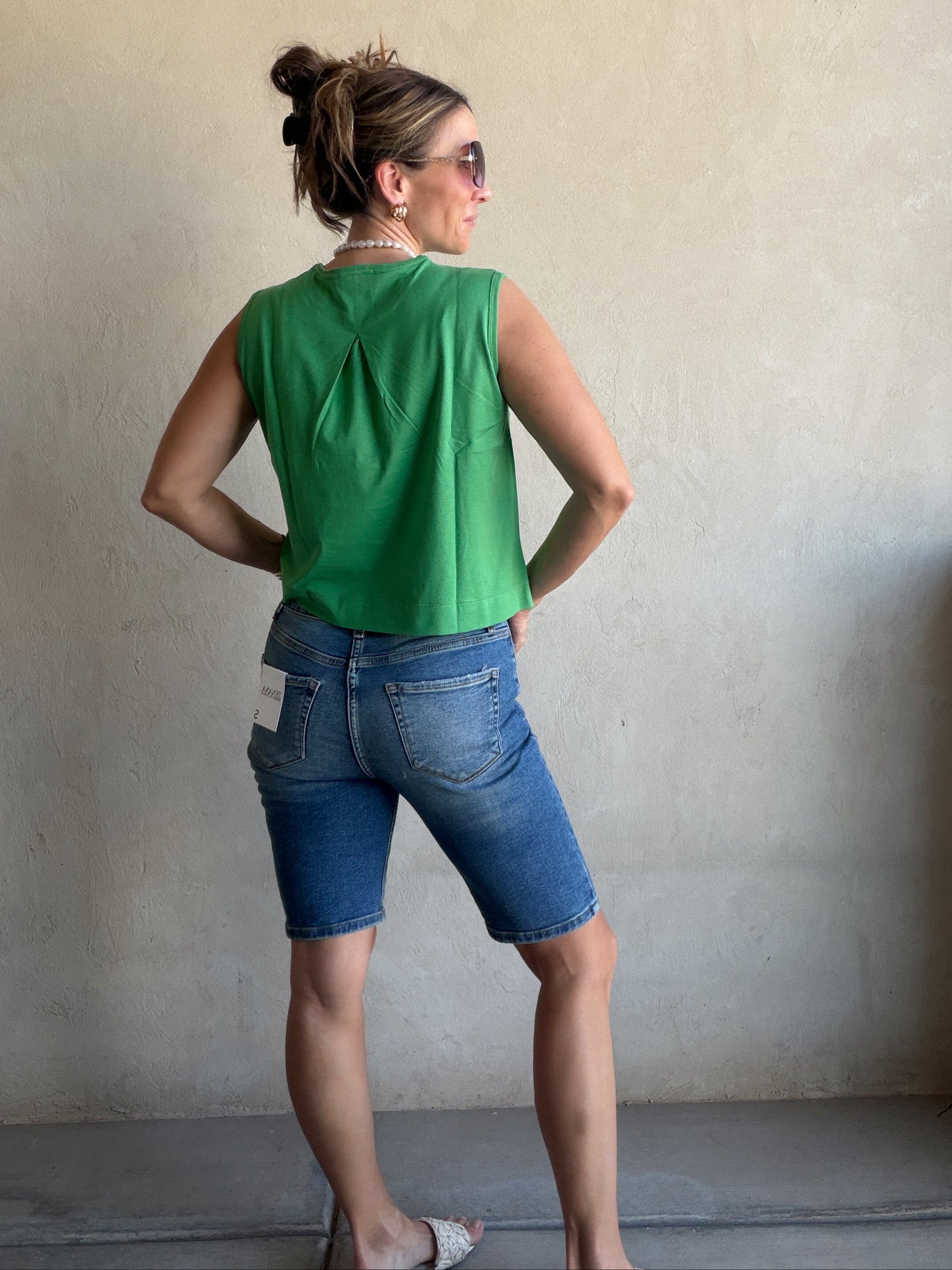 Melissa Tank in Kelly Green