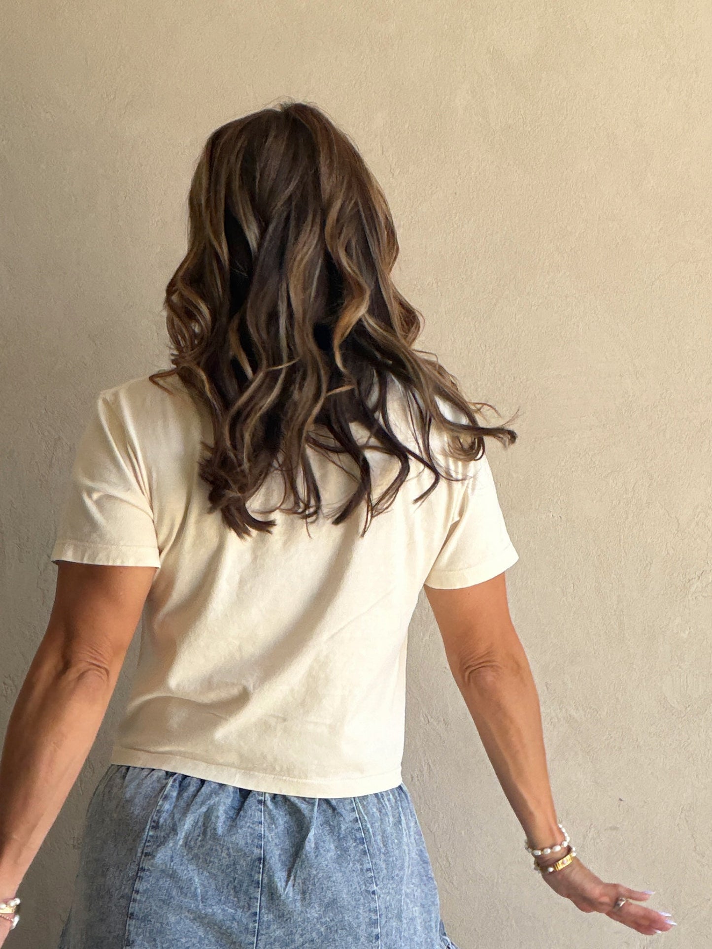 Live Free 1776 Tee in Cream