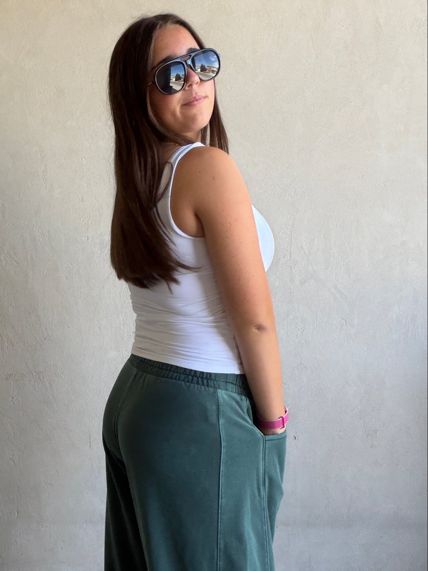 Barrel Sweatpants in Forest