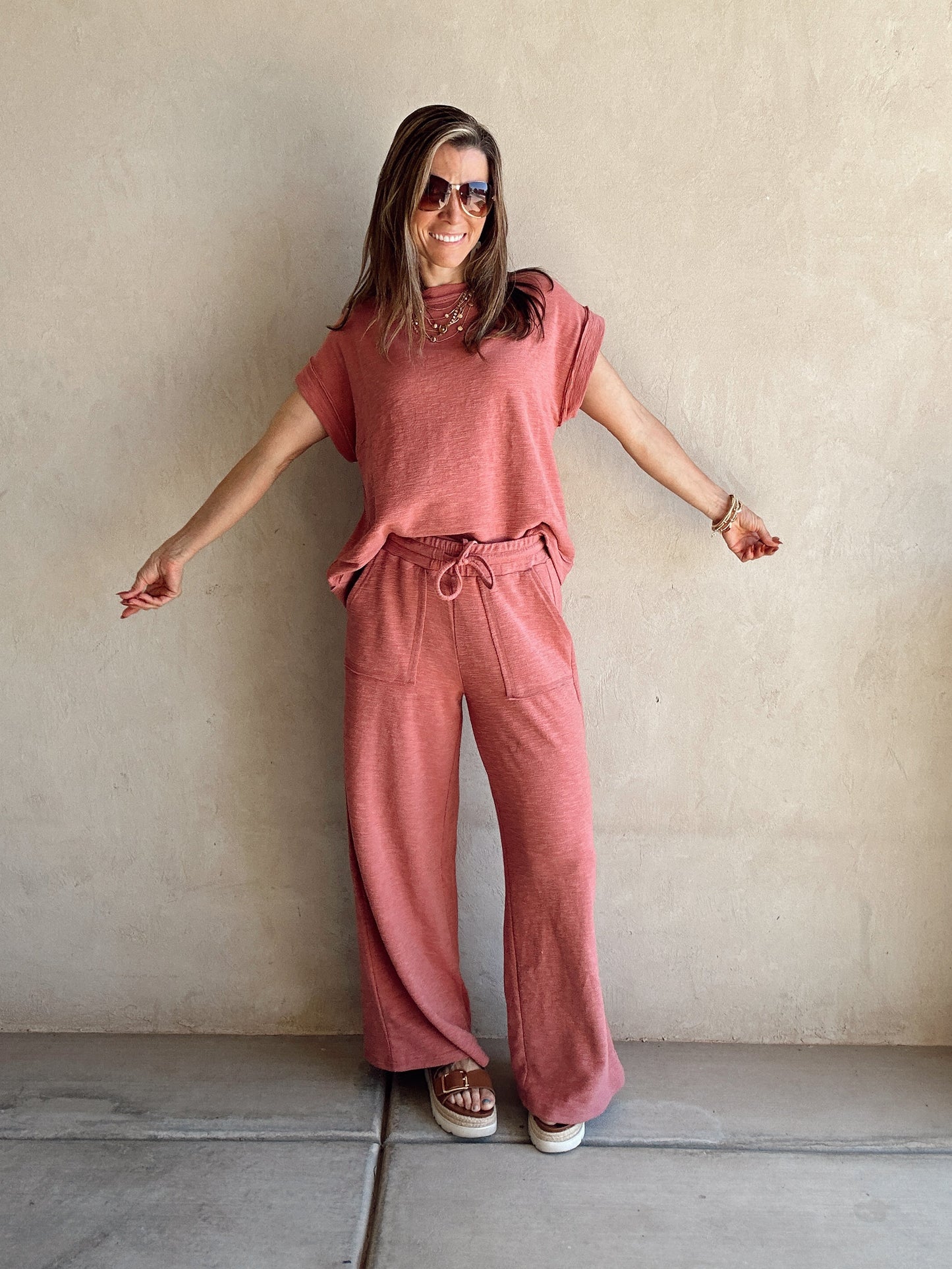 Vanessa Set in Dusty Rose