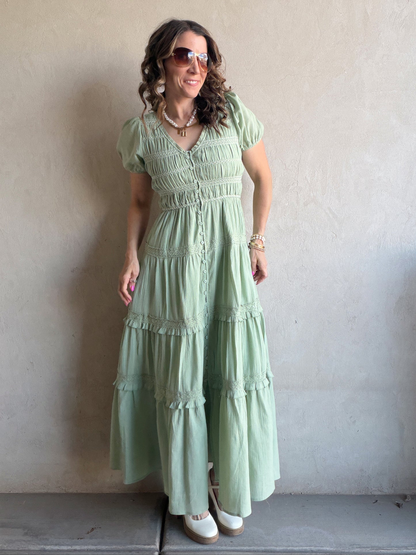 Brandy Dress in Green